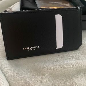Saint Laurent card holder fragments